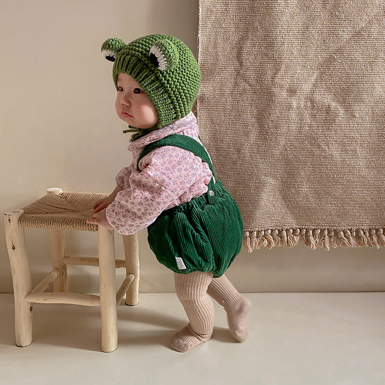 Baby Hat - Baby Beanie - Sherpa Lining - Frog