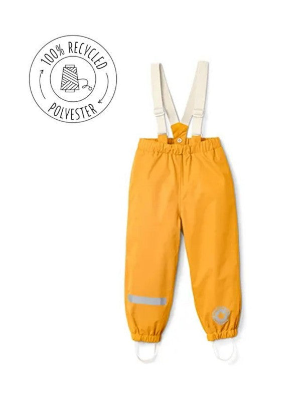 Toddler Waterproof Pants with Detachable Y-straps - Ginger color