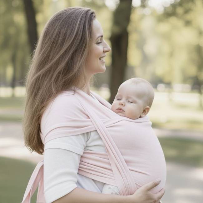 Baby Wrap Carrier - Pink - All4Baby NZ