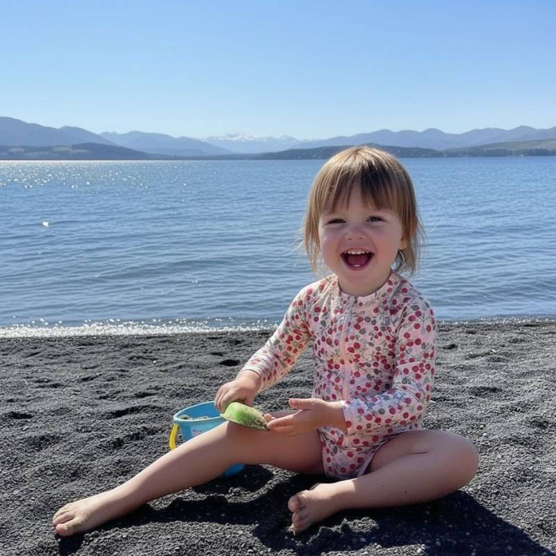 Baby Swimsuit - Strawberry - All4baby NZ 