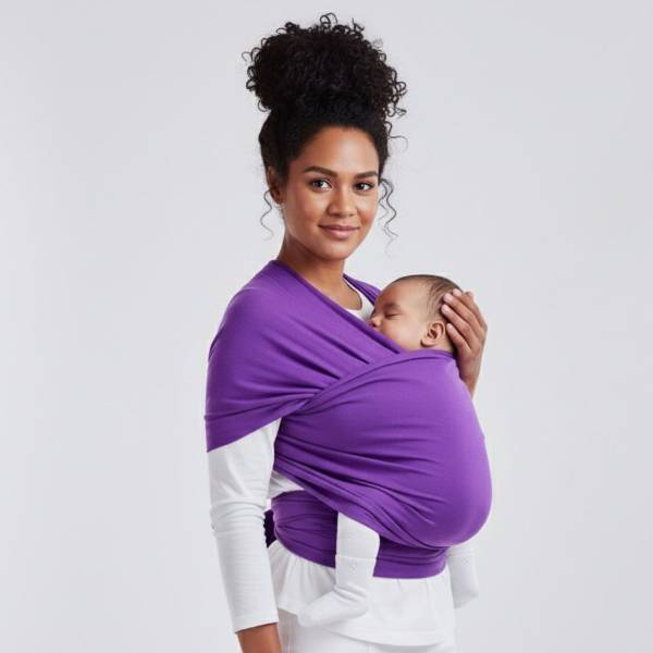 Baby Wrap Carrier - Purple - All4baby NZ 