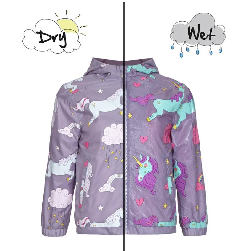 Kids Color Change Rain Jacket