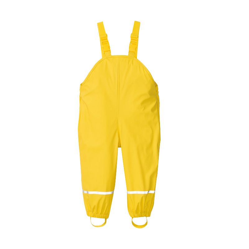 Toddler Waterproof Overalls - Yellow 