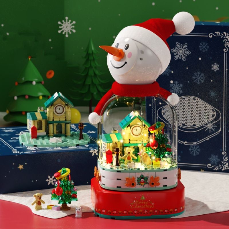 Christmas Bricks - Snowman Music Box