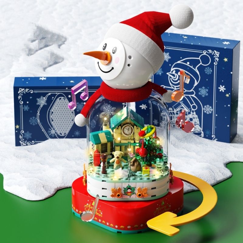 Christmas Bricks - Snowman Music Box