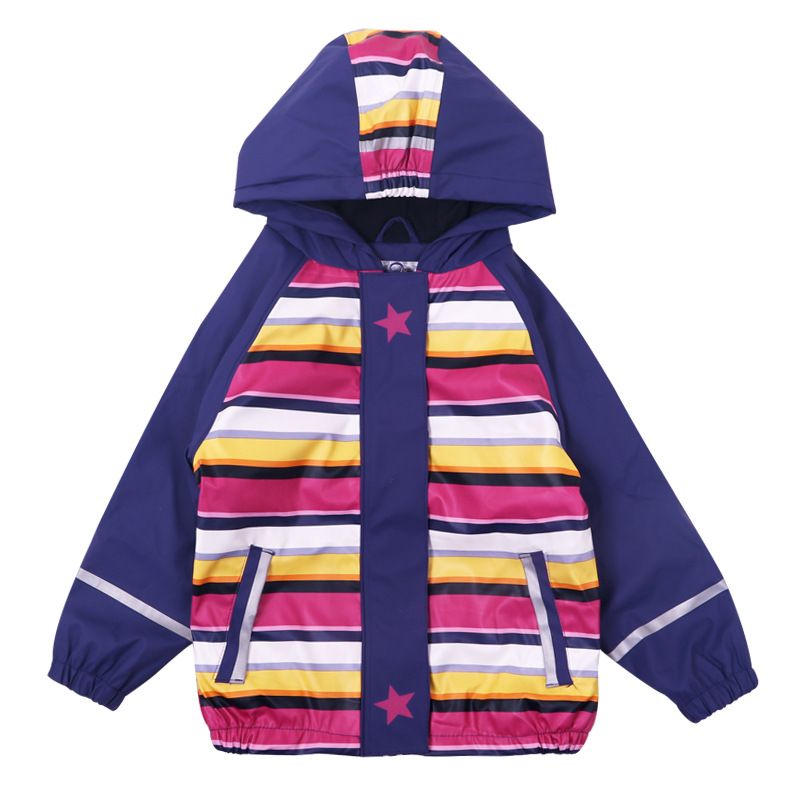 Toddler Waterproof Rain Jacket Fleece Lining 