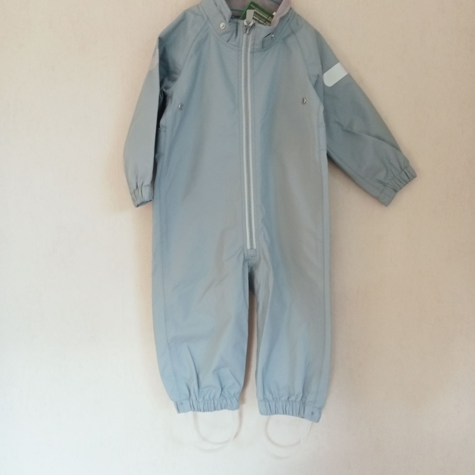 toddler waterproof onesie light blue