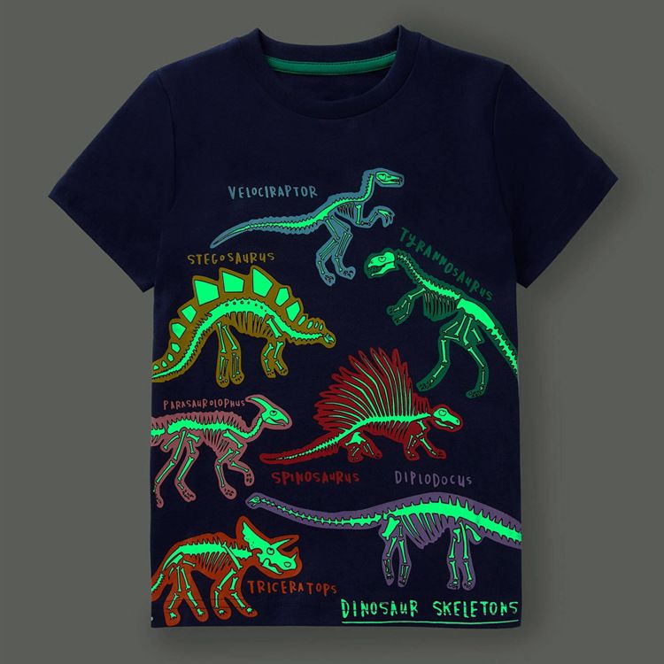 Toddler Glow In The Dark Dinosaur T-shirt