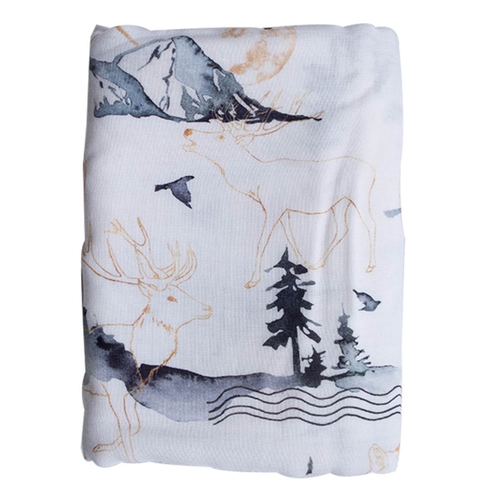 Deluxe Bamboo Muslin Wrap - Ink Printing