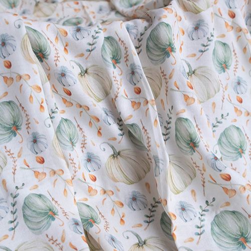 Deluxe Bamboo Muslin Wrap - Pumpkin