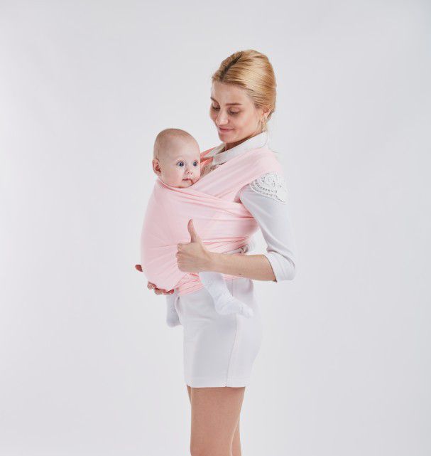 Baby Wrap Carrier - Light Pink