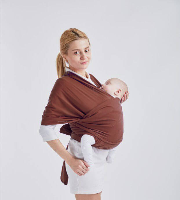 Baby Wrap Carrier - Coffee
